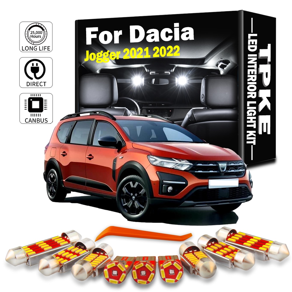 TPKE-LED ׸   Ʈũ ۷ ڽ Ʈ ŰƮ, Dacia Jogger 2021 2022 ڵ ׼ Led  Canbus,  , 10 